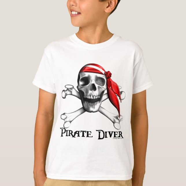 Piratdykare lurar T-tröja Tee (Framsida)