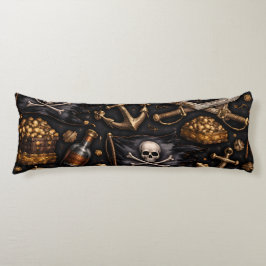 Pirate bounty Jolly Roger and golden treasure look Kroppskudde