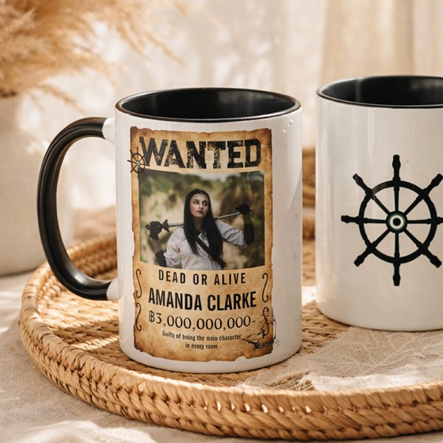 Pirate Bounty Wanted Poster – Custom Photo  Mugg (Skapare uppladdad)