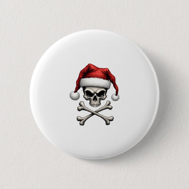 Pirate Christmas Skull & Crossbones Santa Hat. Got Knapp (Framsida)