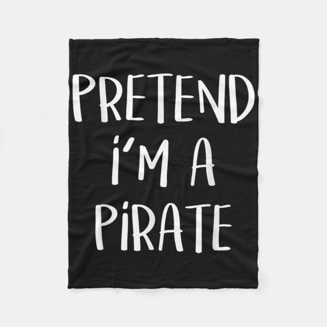 Pirate Costume Party Co. Uni-all Ages Funny Hallow Fleecefilt (Framsidan)