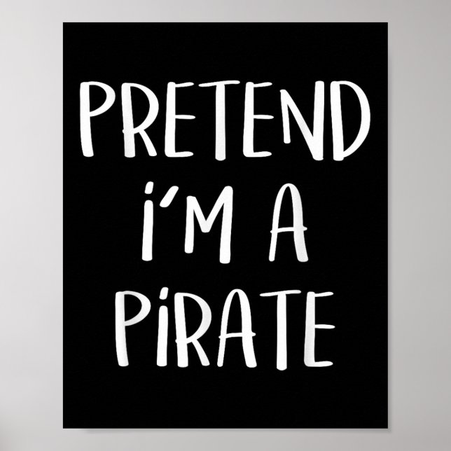 Pirate Costume Party Co. Uni-all Ages Funny Hallow Poster (Framsidan)