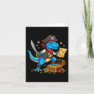 Pirate dinosaur t rex boys girls kids funny kort