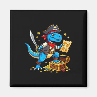 Pirate dinosaur t rex boys girls kids funny magnet