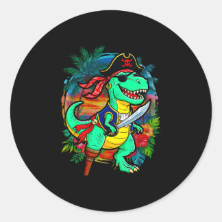 Pirate dinosaur toddler boy funny kids costume runt klistermärke