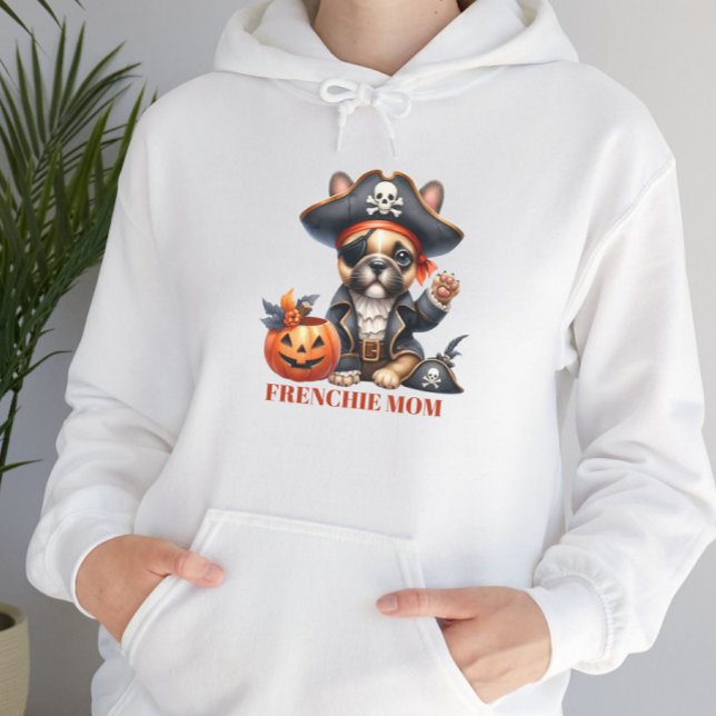 Pirate French Bulldog Halloween Frenchie Mom T Shirt (Skapare uppladdad)