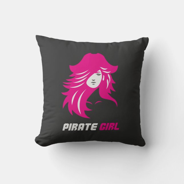 Pirate Girl Baddie Aesthetic Kudde (Framsida)
