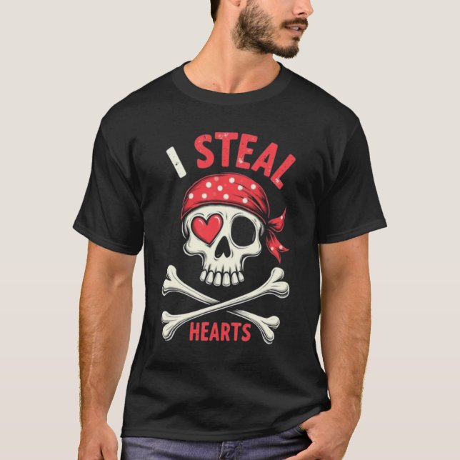 pirate love t shirt (Framsida)