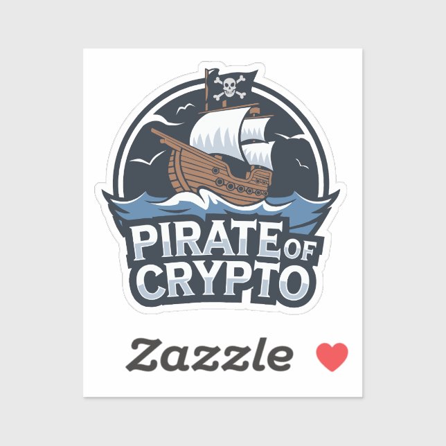 Pirate of Crypto Klistermärken (Ark)