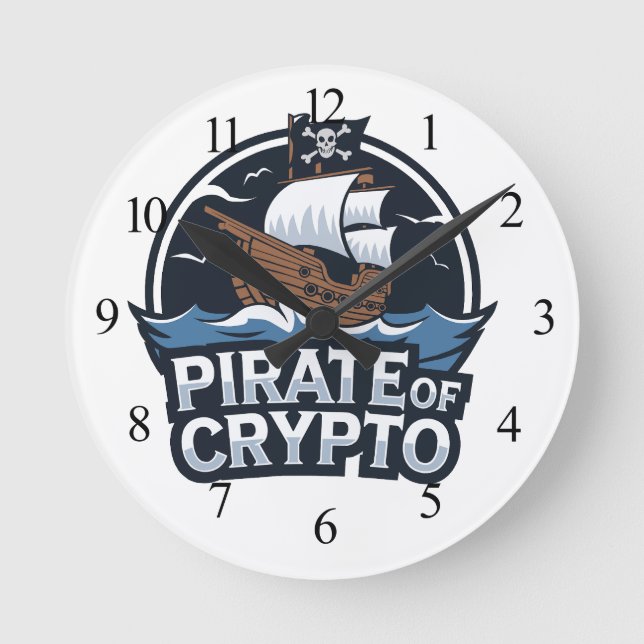 Pirate of Crypto Rund Klocka (Framsida)