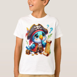 Pirate Parrot Cute Adventure Art T Shirt