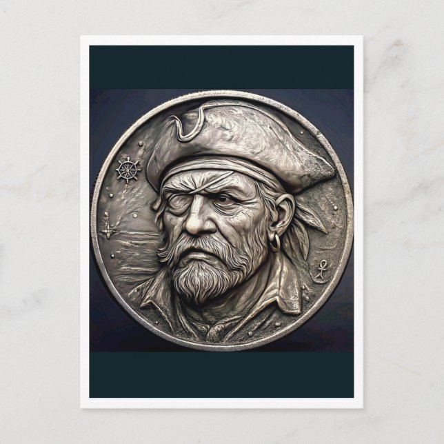 Pirate. Postcard Vykort (Framsida)