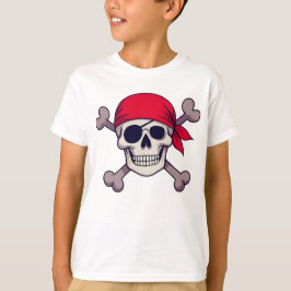 Pirate Skull and Crossbones Illustration Arr T Shirt