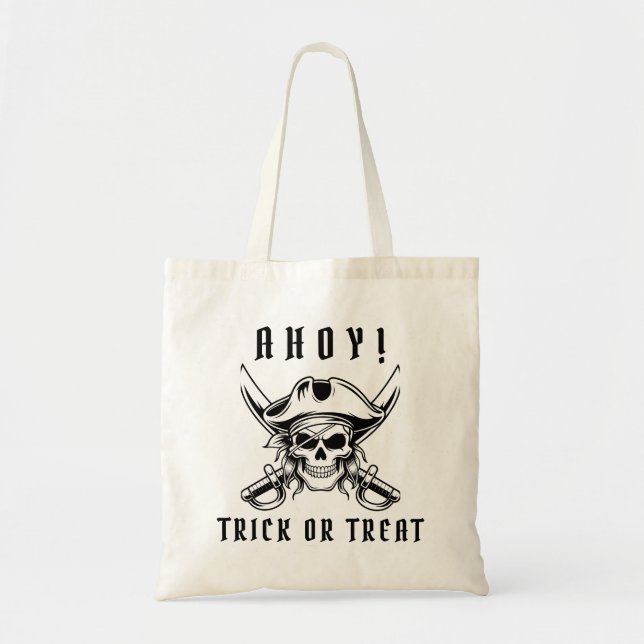 Pirate Skull Trick Or Treat Tygkasse (Framsidan)