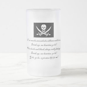 PirateLife GlassMug Frostat Ölglas