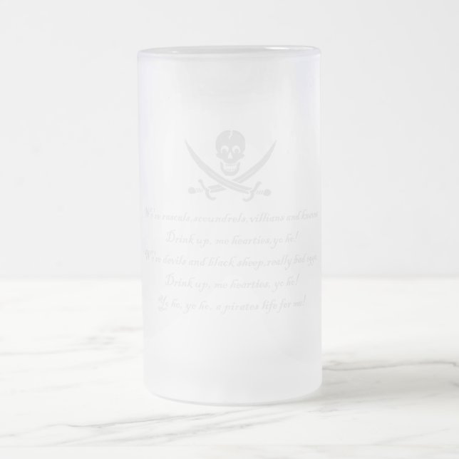 PirateLife GlassSteinMug Frostat Ölglas (Center)