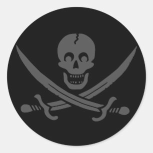 PirateLife,Sticker Runt Klistermärke