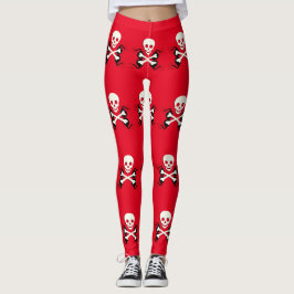 Piraten benar ur skalledamasker leggings