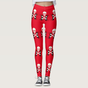 Piraten benar ur skalledamasker leggings