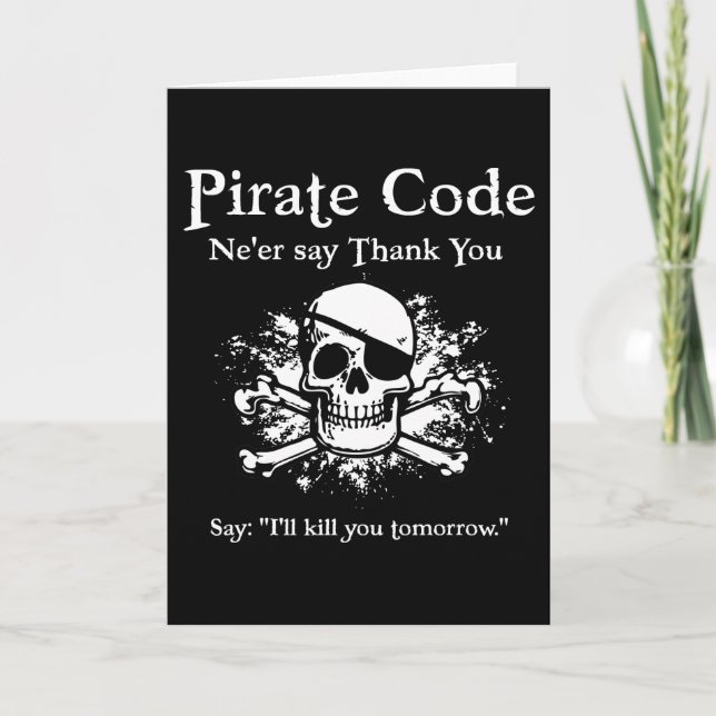 Piraten kodifierar: Tack (Framsida)
