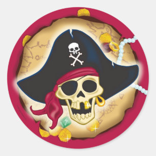 Piraten myntar klistermärken