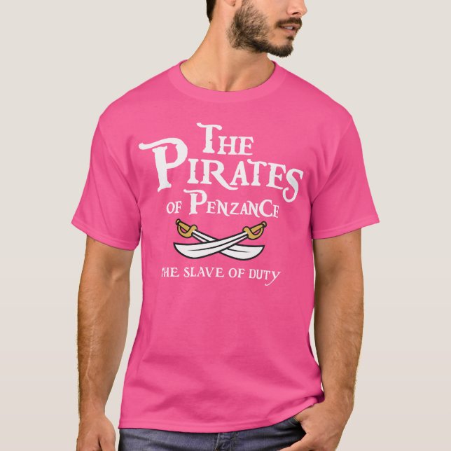 Piratene fra Penzance Gilbert og Sullivan-opera T Shirt (Framsida)
