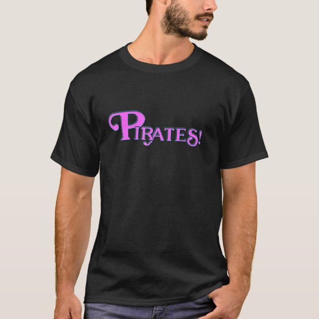 Pirater 80-talets Retro Video Arcade Pirat Äventyr T Shirt (Framsida)