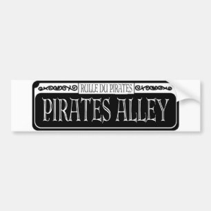 Pirater Alley Metall Sign Bildekal