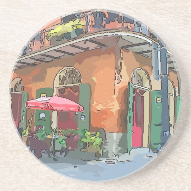 Pirater Alley New Orleans Underlägg Sandsten (Framsidan)