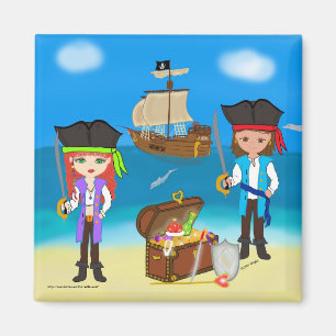 Pirater av baklandmagneten magnet