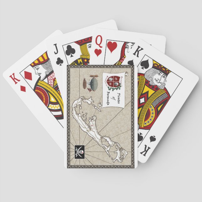 Pirater av Bermuda som leker kort Casinokort (Baksidan)