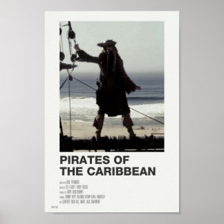 pirater av karibannabönselfenben poster