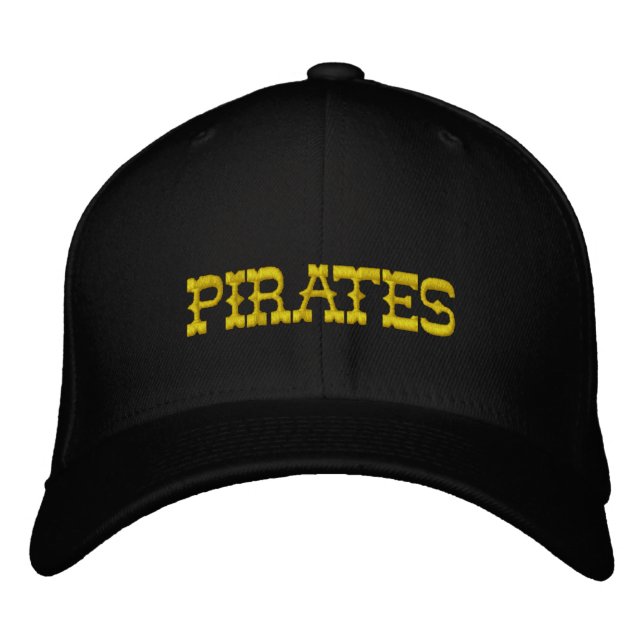 Pirater Baseball HAT Broderad Keps (Framsida)