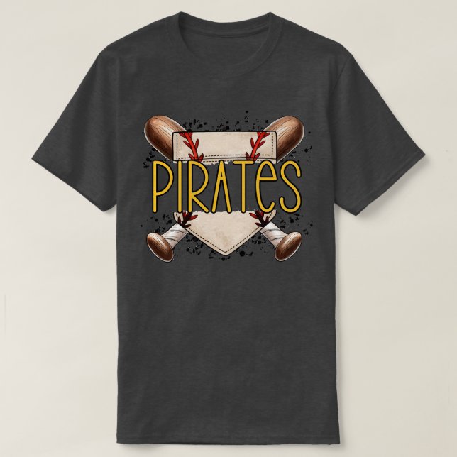 Pirater Baseball Pirater 13 T Shirt (Design framsida)