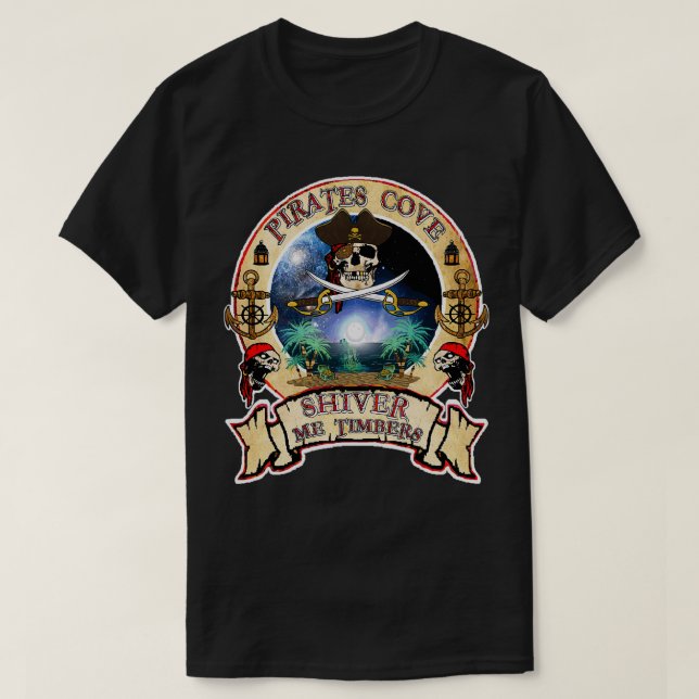 Pirater Cove T Shirt (Design framsida)