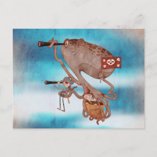 Pirater. Fantasi, söt och underbar. Vykort