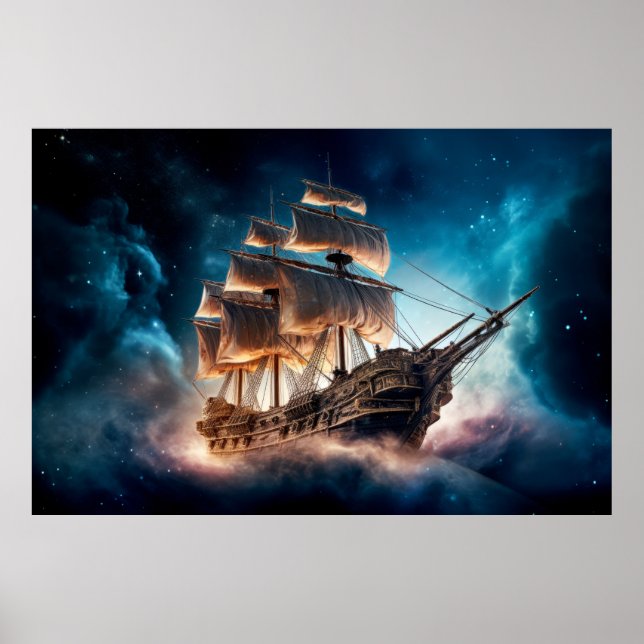 Pirater Frakt Andra världsomspännande dimensionsfa Poster (Framsidan)