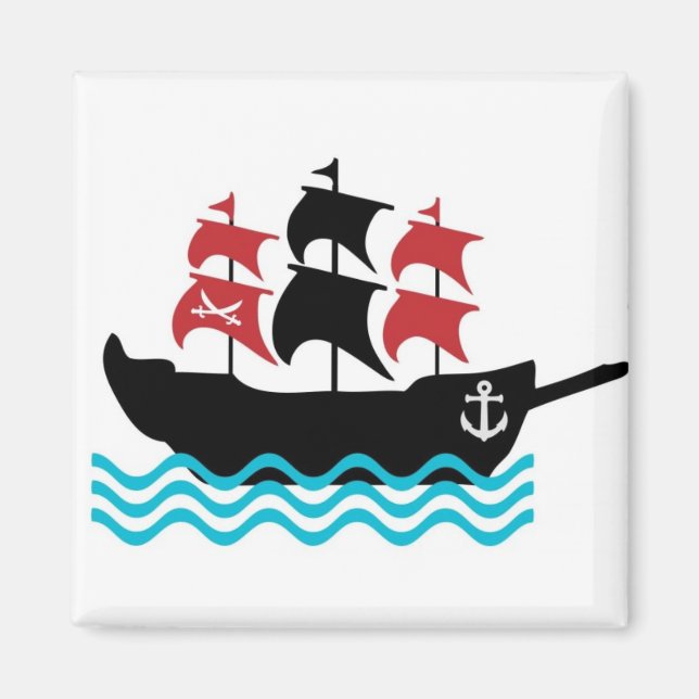 Pirater Frakt Magnet (Framsidan)