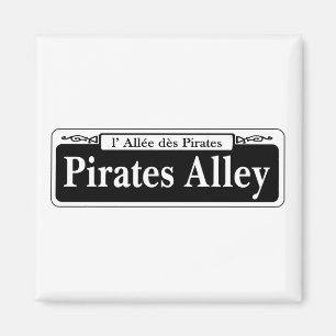 Pirater gränden, den New Orleans gatan Magnet