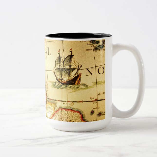 Pirater Guld Treasure Karta Mugg (Höger)