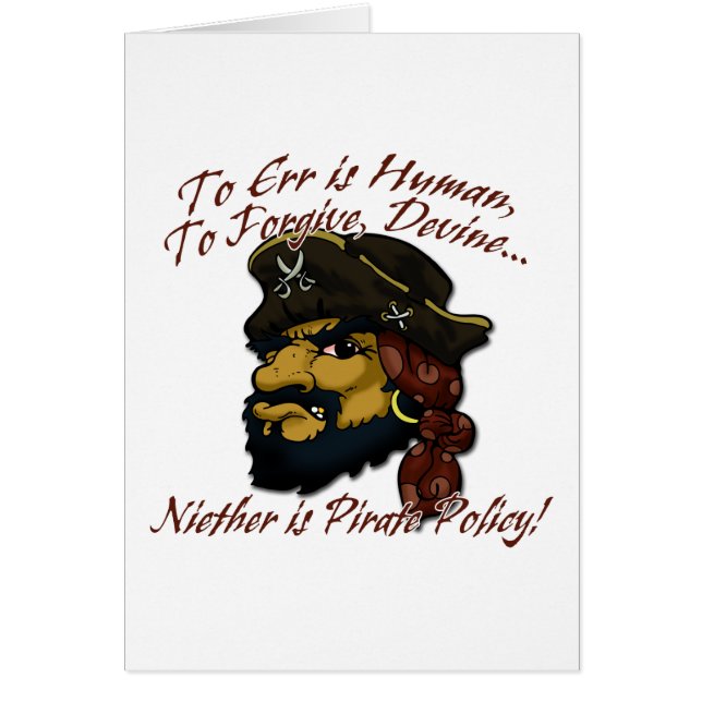 Pirater! Hälsningskort (Framsidan)