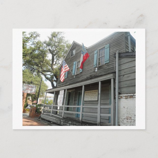 Pirater House Restaurant Savannah Vykort (Framsida)