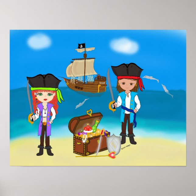 Pirater i inlandet poster (Framsidan)