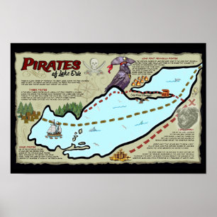 Pirater i Sjö Erie Poster Officiell ELE Merch