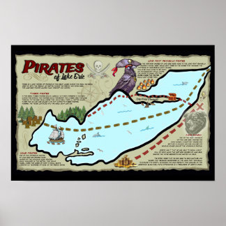 Pirater i Sjö Erie Poster Officiell ELE Merch