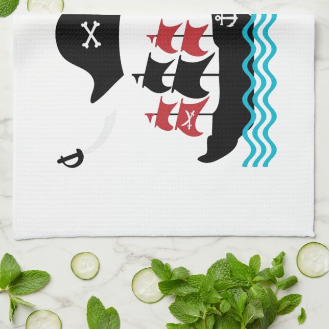 Pirater Kitchen Towel Kökshandduk (Vikta)