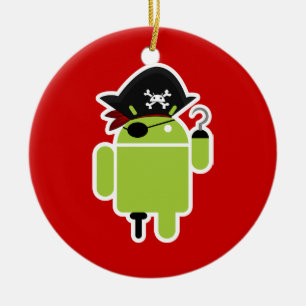 Pirater kontra Ninjas Julgransprydnad Keramik