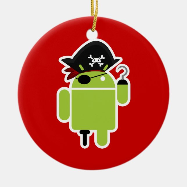 Pirater kontra Ninjas Julgransprydnad Keramik (Framsidan)