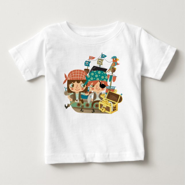 Pirater med skatt t shirt (Framsida)