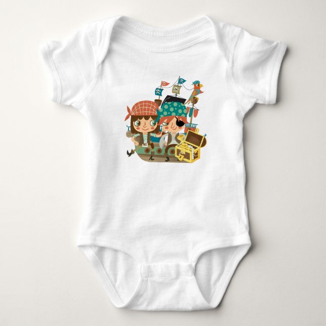 Pirater med skatt tee shirt (Framsida)